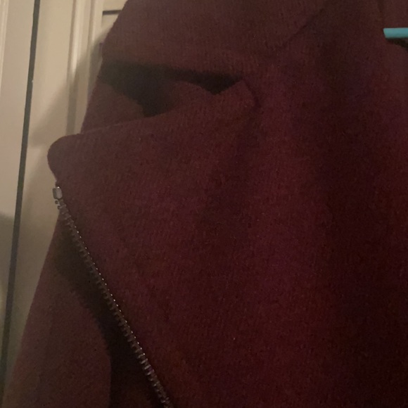Loft Burgundy Dress Peacoat - Picture 6 of 7